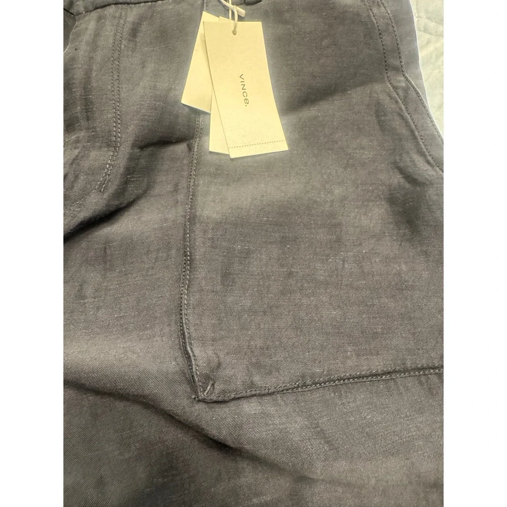 Vince Women's Linen Blend Cargo Pants Size 14 Utility Style‎ Trousers